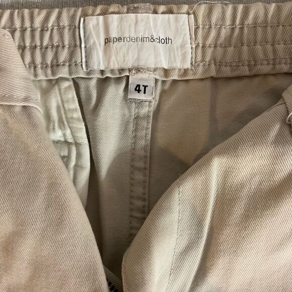 Paper Denim & Cloth Boys Khaki Cargo Shorts - Picture 3 of 3